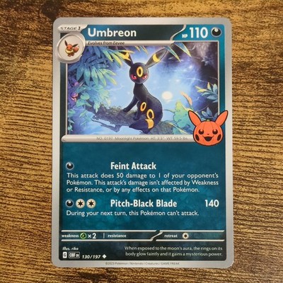 Pokemon Nachtara / Umbreon Trick or Trade 2024 OBF 130/197 Promo English NM