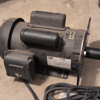 WEG 1.5 HP TEFC Electric Motor 1745 RPM 115/208-230V Single Phase 00158ES1B56C-S