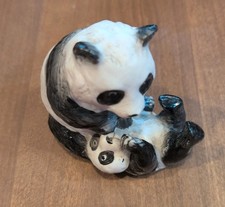 Vintage 1976 Panda Goebel Ceramic Figurine- Mom & Baby- Bohemian