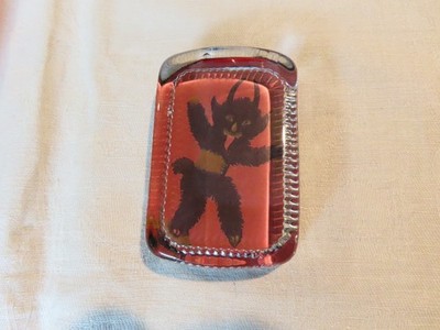 Krampus glass paperweight Christmas decoration #2