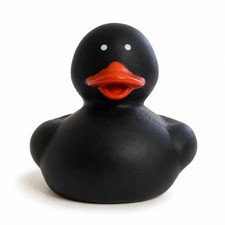 Classic Black Rubber Duckie