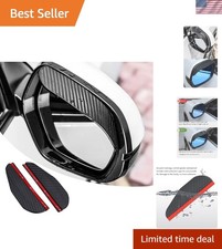 Universal Fit Mirror Rain Visor Eyebrow - 2 Pack Rearview Protection Guards
