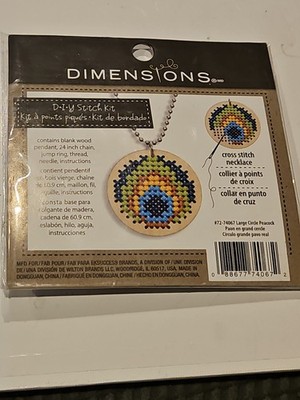 Dimensions  Large circle Peacock Counted Cross Stitch Kit - New
