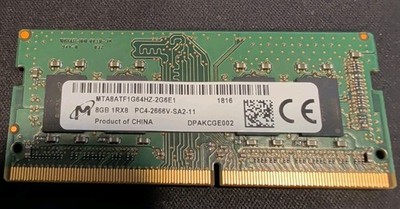 Micron MTA8ATF1G64HZ-2G6 8GB DDR4-2666MHz 260-pin SO-DIMM Module