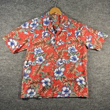 VTG 80s Royal Creations Hawaiian Shirt Mens Large Camp Collar Floral Tropical