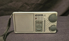 Vintage Lifelong Portable AM FM Radio Model 845 with an LCD alarm clock. Works