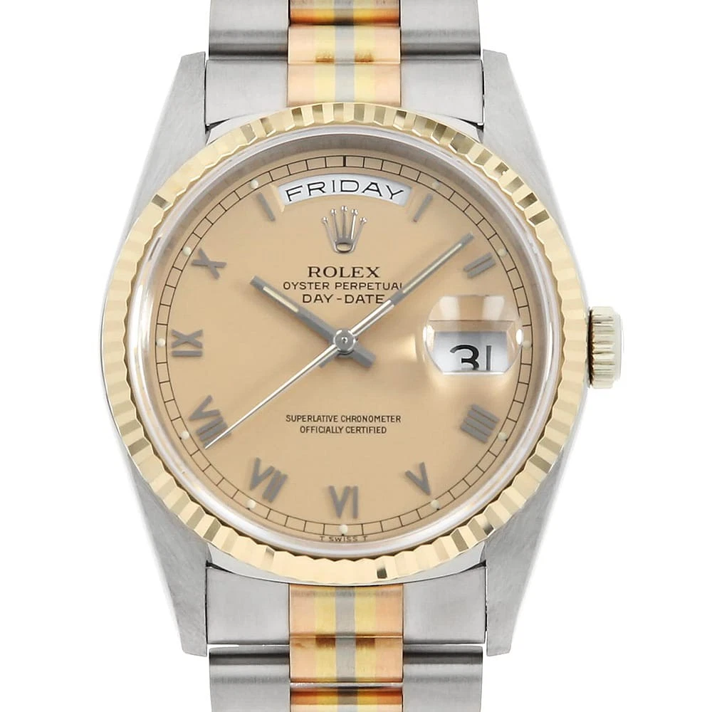 Rolex — ROLEX Day Date Tridor 18239 BIC Copper Rome X Number second hand mens