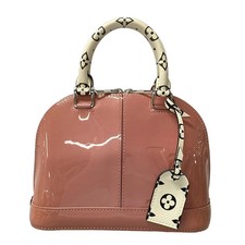LOUIS VUITTON Alma BB M54704 Rose Blush Vernis Miroir SN2107 Handbag