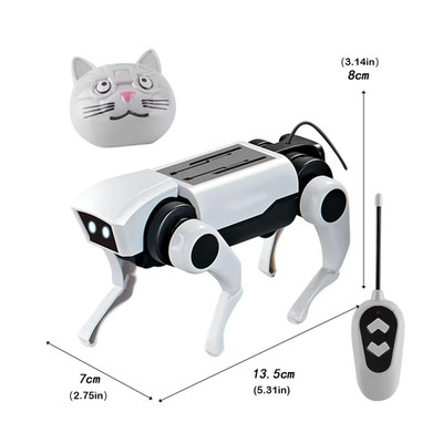 RC Robot Dog Remote Control Mechanical Puppy DIY Assembly Science Model Kit