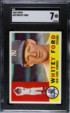 1960 Topps 35 Whitey Ford Sgc 7 Yankees