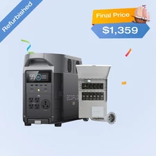 EcoFlow 3600Wh DELTA Pro Power Station 120V Home Backup Certified Refurbished