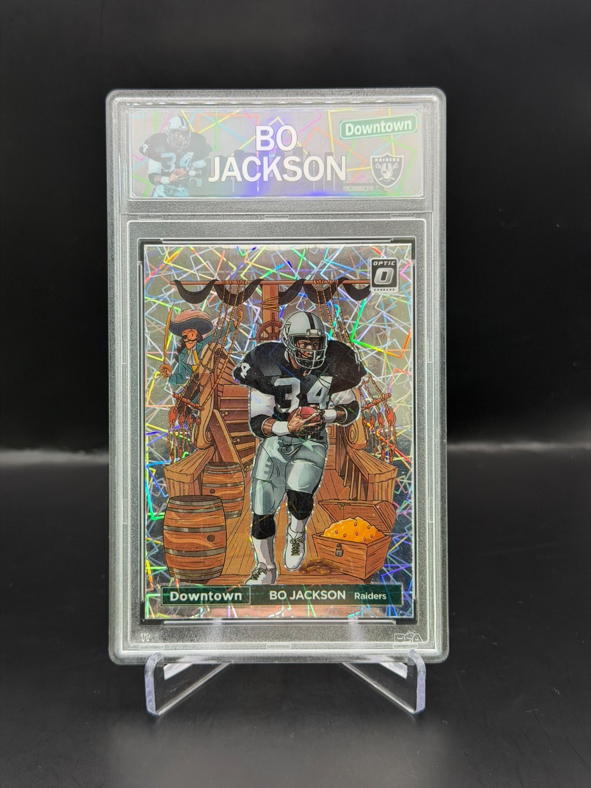 2022 Panini Donruss Optic Bo Jackson Downtown #DT-BJ Raiders Case Hit/HOF