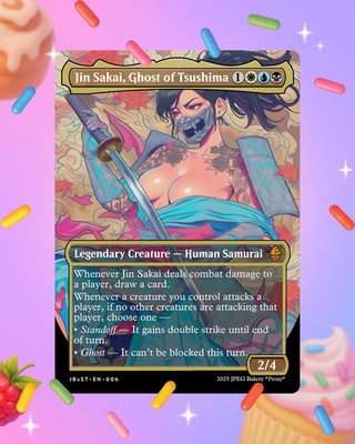 Jin Sakai, Ghost of Tsushima | MTG Premium Art Card