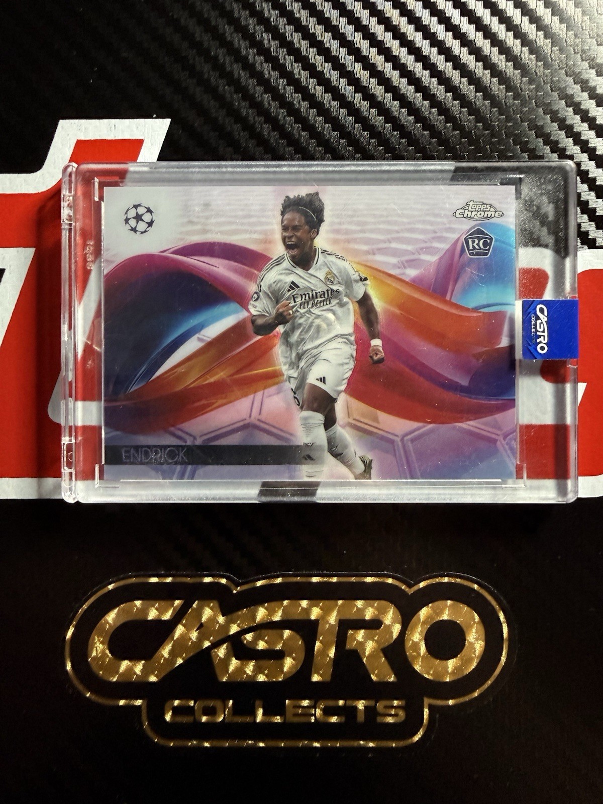 2024-25 Topps Chrome UEFA Endrick Helix RC Rookie #H-3 Real Madrid