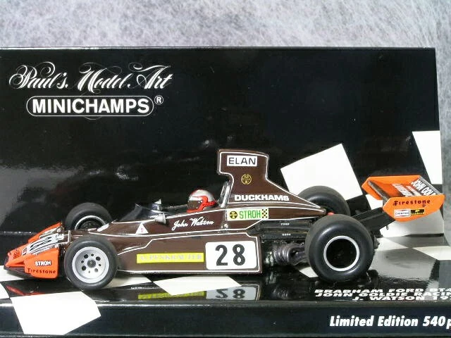 Minichamps 1/43 Brabham Ford BT44 John Watson 1974 Hexagon Racing F1 - Immagine 3 di 3