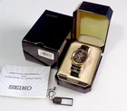 VTG. SEIKO QUARTZ AGE of DISCOVERY WORLD TIMER MEN'S WATCH REF. 5T52-6A39 (NOS)