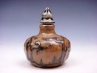 Vintage Glazed Porcelain Flower Blossoms Overlay Snuff Bottle #10312302 — photo 2