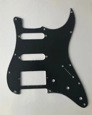 3-ply - 11 Hole Pickguard - Strat Style Electric Guitar - HSS / SSH - B/W/B