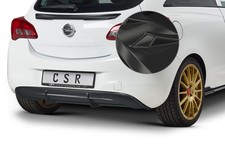 Heck Ansatz Spoiler Tuning Diffusor Carbon Look für Opel Corsa E HA274-C