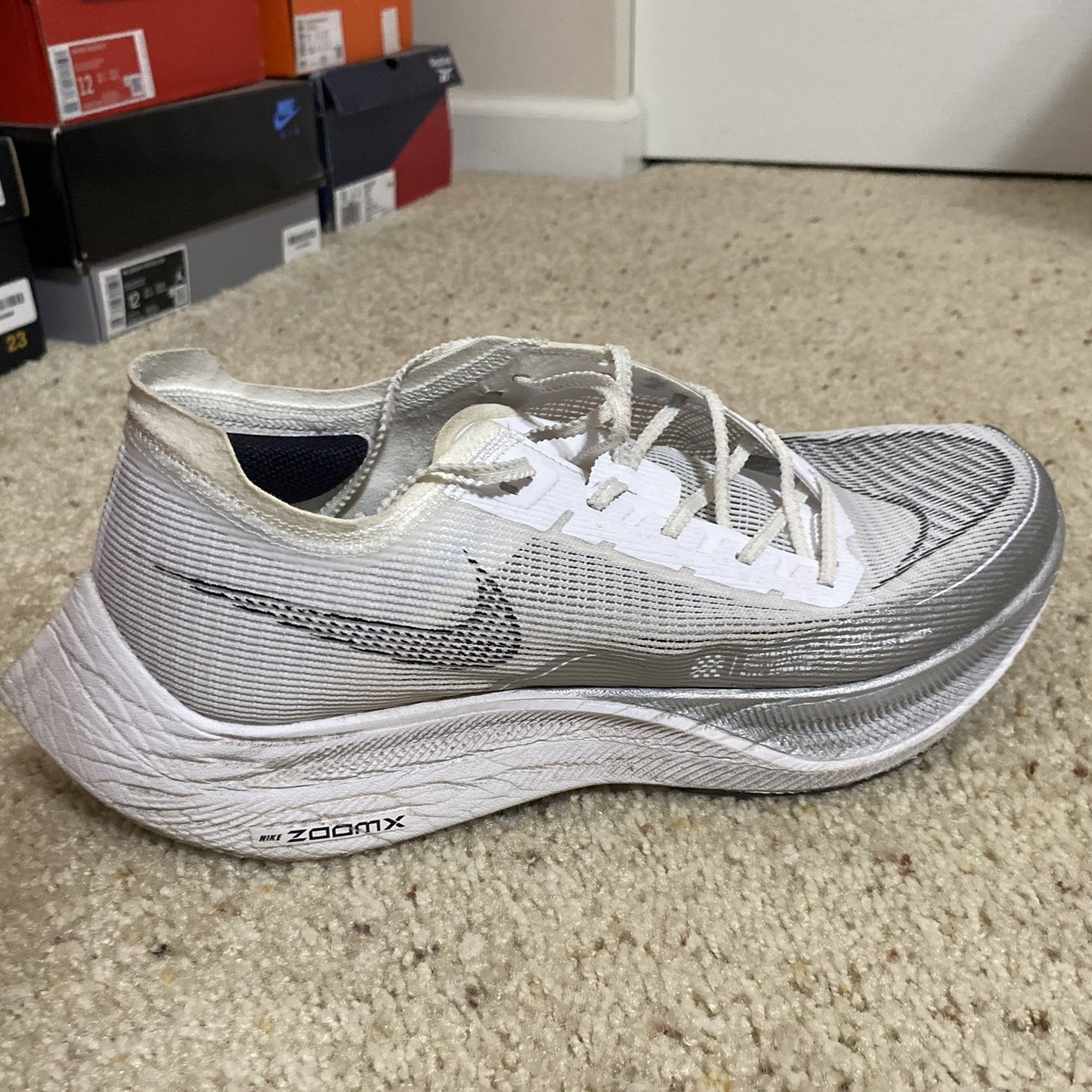 Nike ZoomX Vaporfly NEXT% 2 White Metallic Silver CU4111-100
