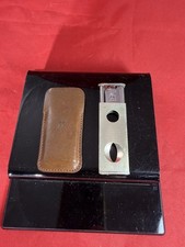 Zwilling J. A. Henkel Guillotine Cigar Cutter - With Leather Case - Both Marked