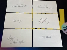 JSA Authenticated Autographed Index Cards of 1927 & 1939 New York Yankees Lot