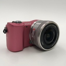 Sony Alpha A5000 Mirrorless Pink Camera Lens E PZ 16-50mm f/3.5-5.6 OSS