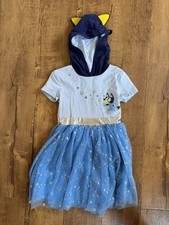 Bluey Girls Tutu Dress With a Hood XS 4/5