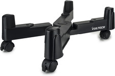 CP-03 Carrello Porta PC in ABS, Supporto PC Regolabile Basso a Croce, 5 Ruote Co