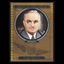 Harry S. Truman #DS9 2007 Topps Distinguished Service Baseball Card MLB NM