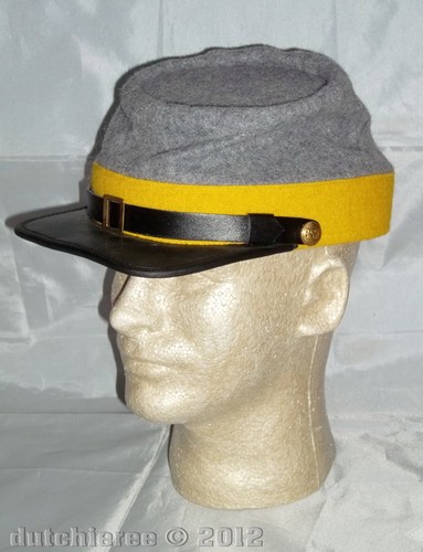 Wool Civil War Confederate Cavalry Kepi 