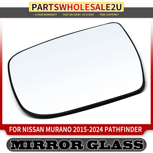 Left Driver Side Mirror Glass Non-Heated for Nissan Frontier Murano Pathfinder