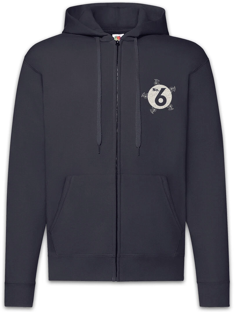No. 6 Zipper Hoodie The Fun TV Prisoner Number Butler Six Supervisor Symbol Sign