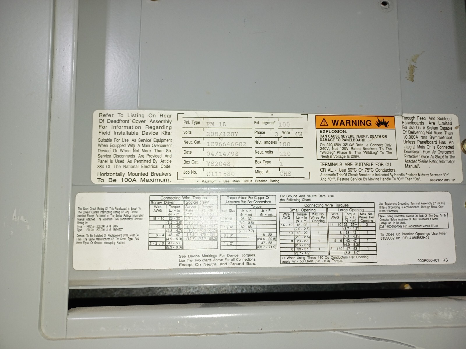 square-d-main-lug-100amp-3p4w-30circuit-electric-panel-ebay