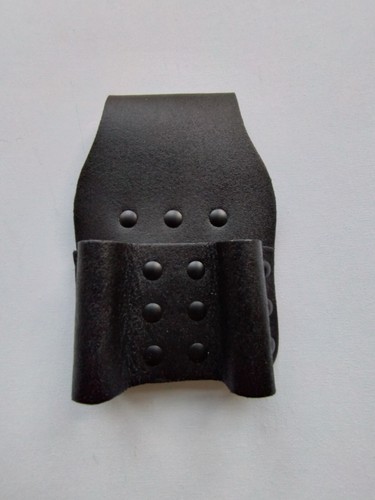 Bolsa de herramientas doble rana de cuero negro soporte de llave de trinquete - Imagen 2 de 7