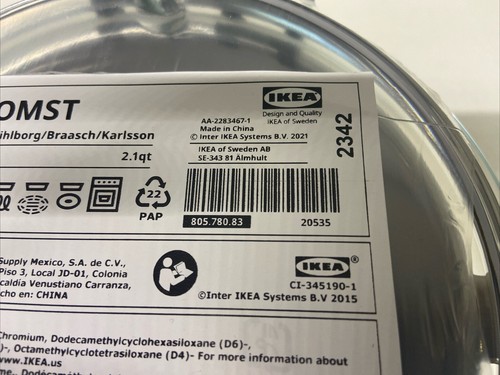 New IKEA HEMKOMST Stainless Saucepan With Lid 2 l (2.1 qt) 805.780.83 - Picture 7 of 12