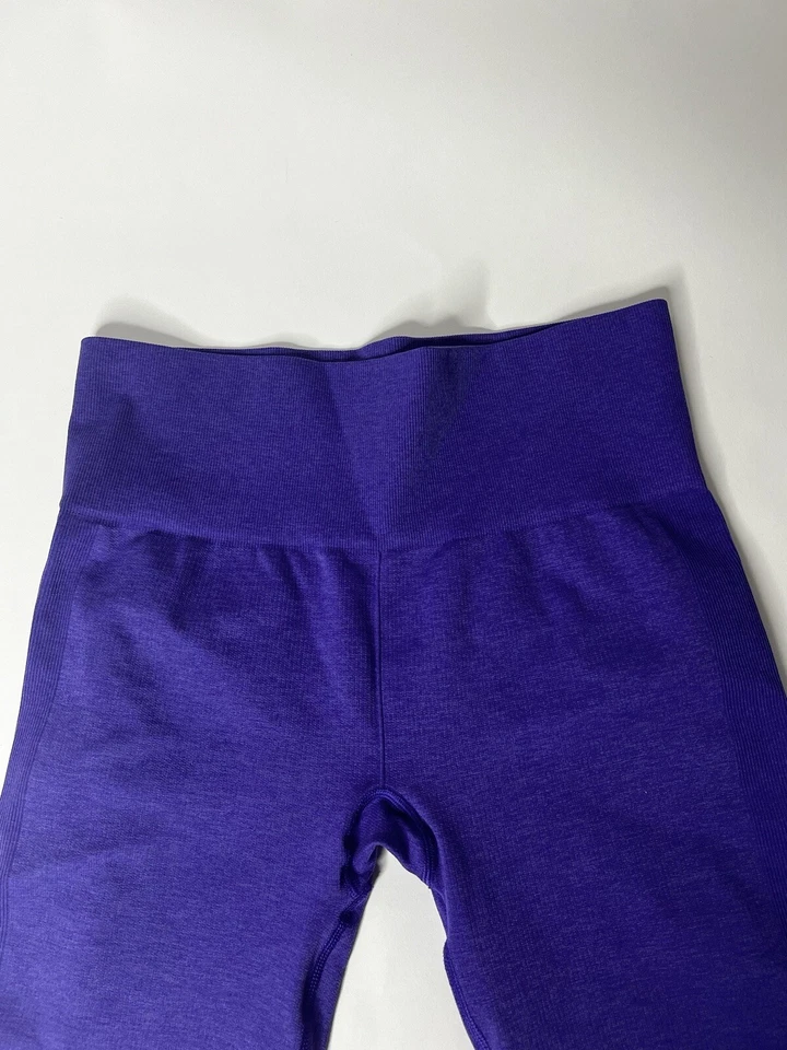 Leggings capri morados recortados callejeros sin costuras Lululemon para mujer talla 8 Foto 4 de 4