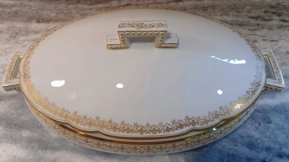 Antique Gilman Collamore & Co NY Oval Vegetable Bowl - Image 2 of 4