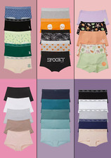 Victoria's SECRET PINK 5-PACK COTTON BOYSHORT UNDERWEAR Panty XS,S, M,L, XL, 2XL