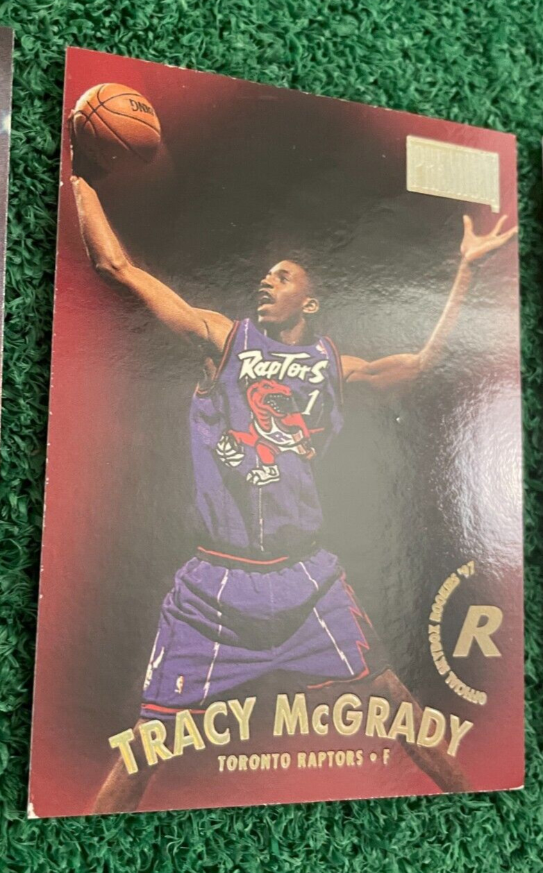 1997-98 SkyBox Premium #79 Tracy McGrady RC Skybox Rookies  ex