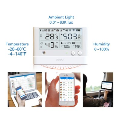 UbiBot WS1-Pro -  Wifi Temperature Data Logger; Wireless Temperature Sensor