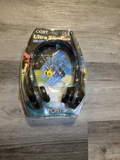 Coby CX-22 Ultra Slimline AM/FM Headphone Radio Sports Headset sports