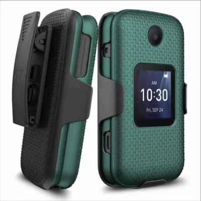 Rome Tech TCL Flip / TCL Flip Pro / Alcatel Go Flip 4 Shell Holster Combo Case
