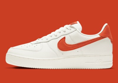 nike air force 1 07 trainers craft sail mantra orange forest