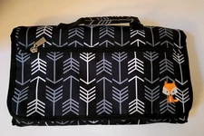 Lil Fox Portable Unisex Changing Pad for Diaper Bag- Compact, Lots of Storage
