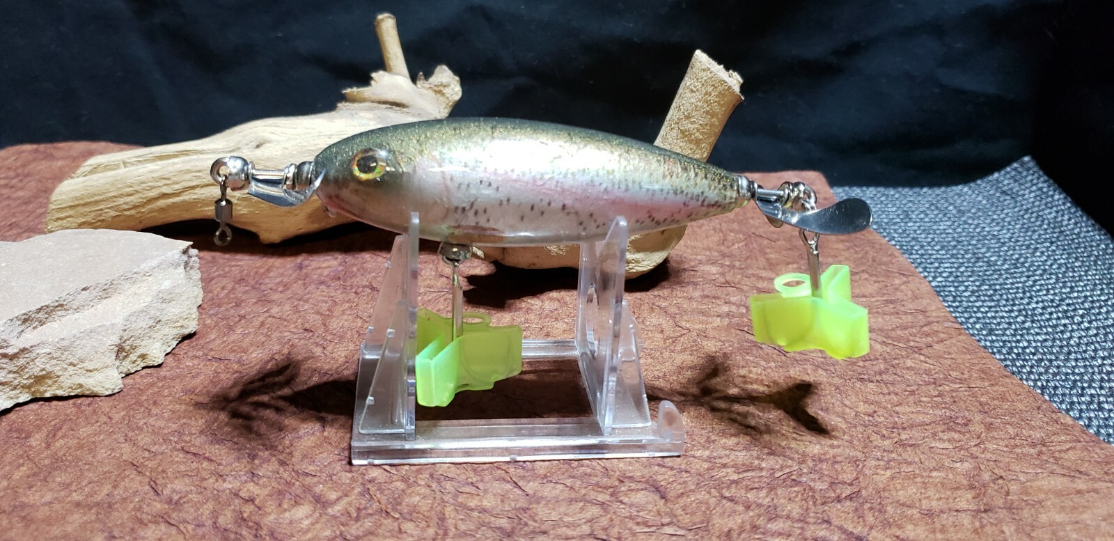 Esca Artigianale In Legno Da 3 Pollici: Topwater Prop Bait Per Crappie, Luccio E Muskie