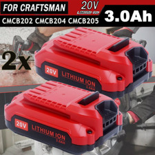 2 PACK For CRAFTSMAN CMCB204 20V 3.0Ah Battery V20 20 Volts Lithium-ion Battery