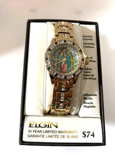 Elgin® Women's Our Lady of Guadalupe Bracelet Watch EG9119a