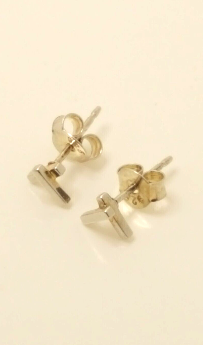 Gorgeous Solid Artistic Cross Stud Earrings 925 S… - image 18