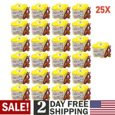 25 X BR-2/3AGCT4A 6V PLC Battery For FANUC A98L-0031-0025 CNC Machine with Plug.